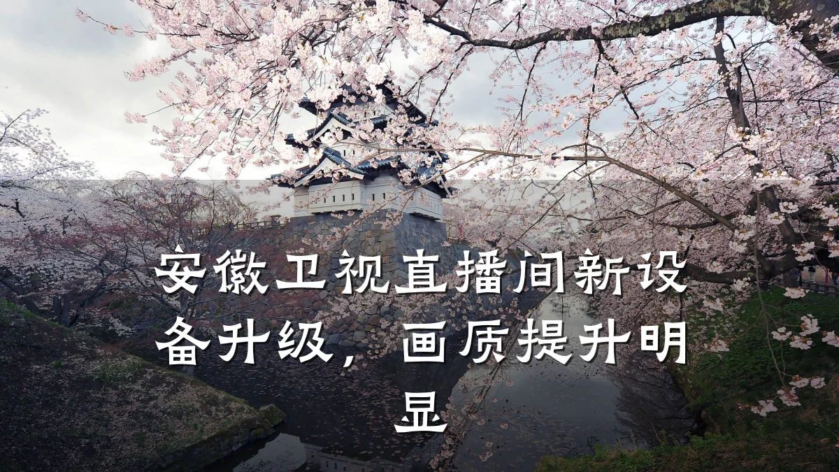 安徽卫视直播间新设备升级,画质提升明显