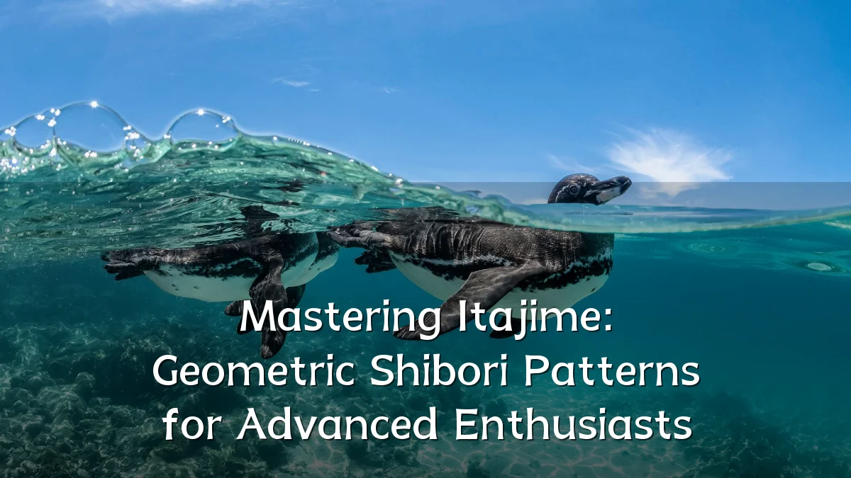 Mastering Itajime: Geometric Shibori Patterns for Advanced Enthusiasts