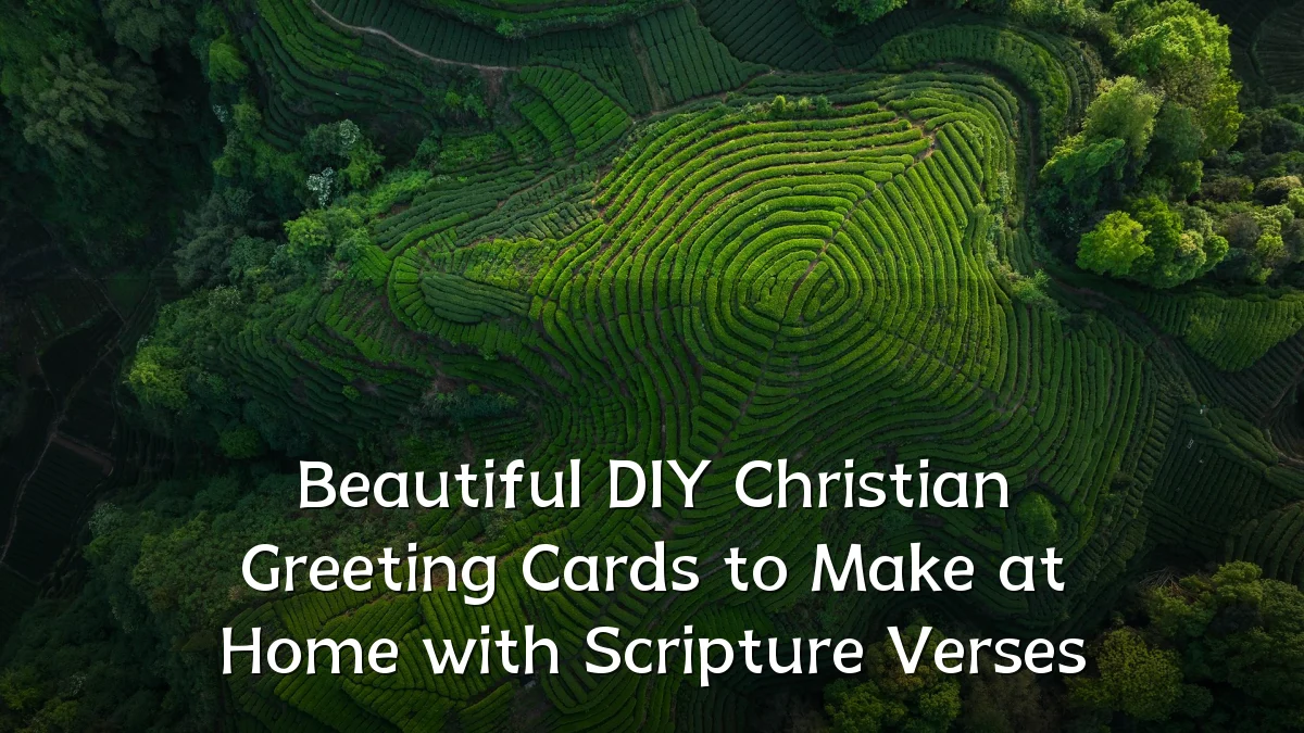 Beautiful DIY Christian Greeting Cards to Make at Home with Scripture Verses