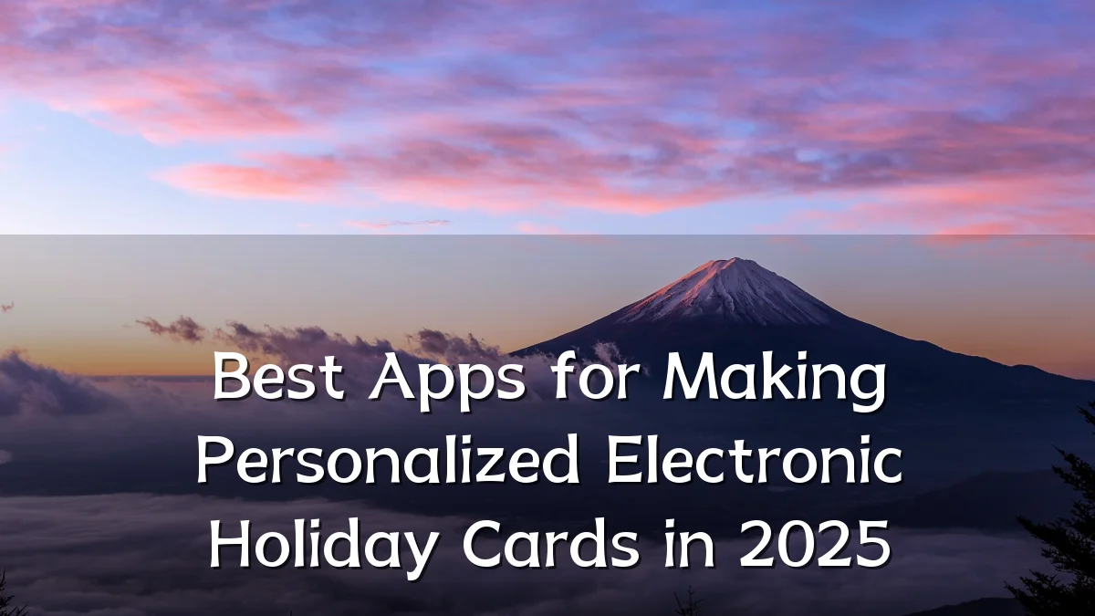 Best Apps for Making Personalized Electronic Holiday Cards in 2025