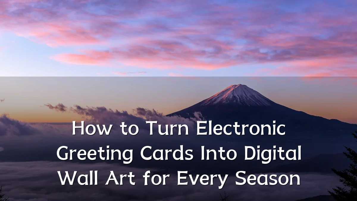 How to Turn Electronic Greeting Cards Into Digital Wall Art for Every Season