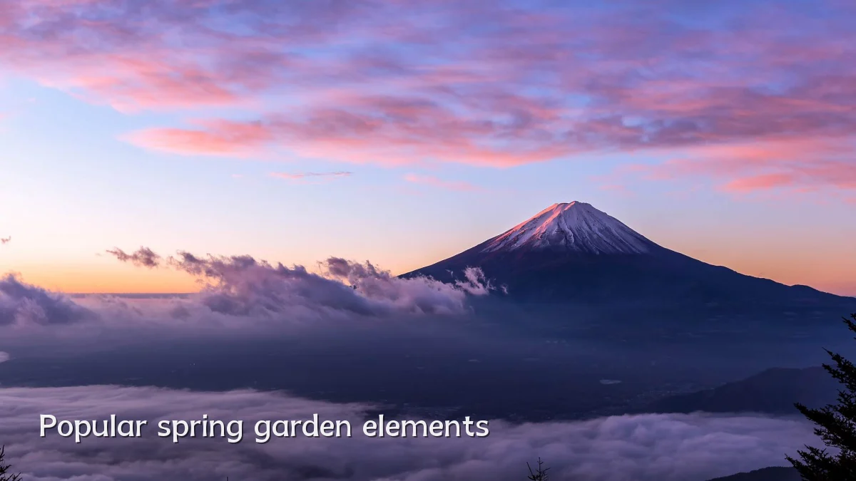 Popular spring garden elements