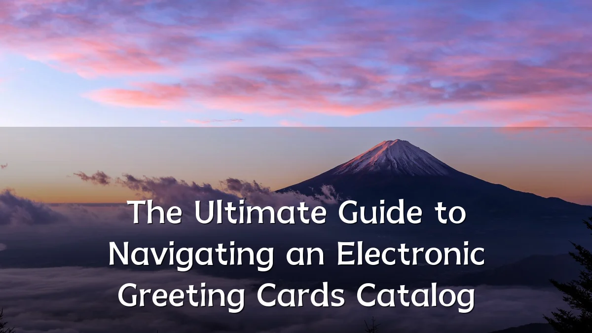 The Ultimate Guide to Navigating an Electronic Greeting Cards Catalog