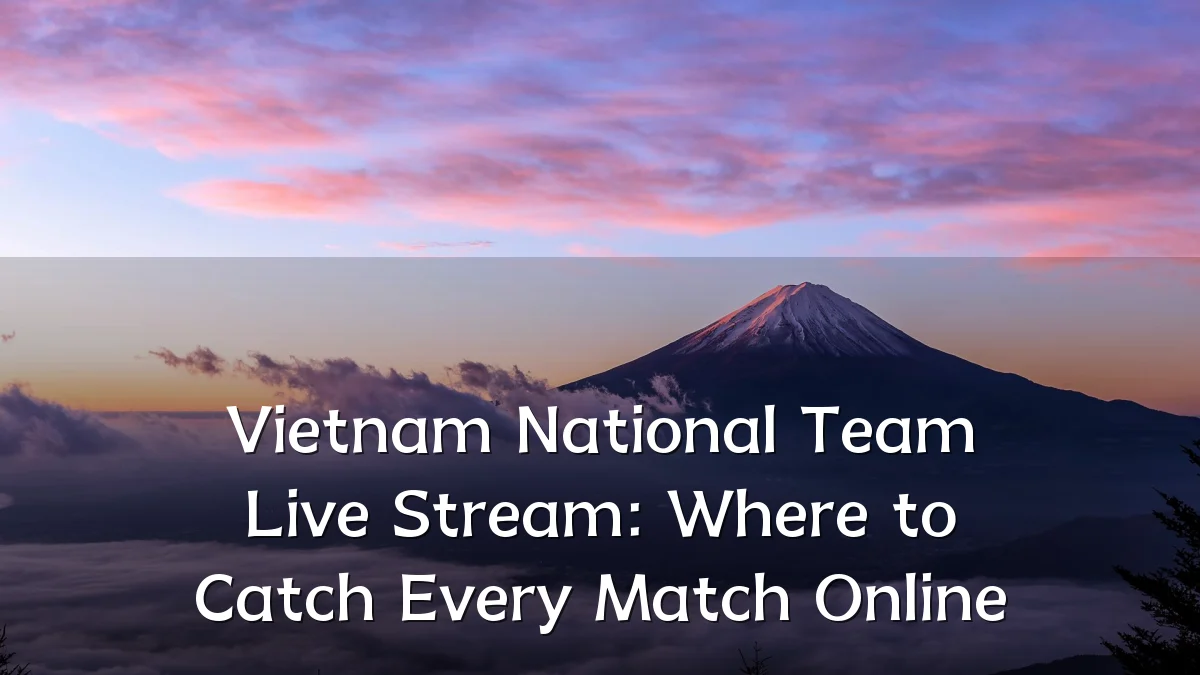 Vietnam National Team Live Stream: Where to Catch Every Match Online