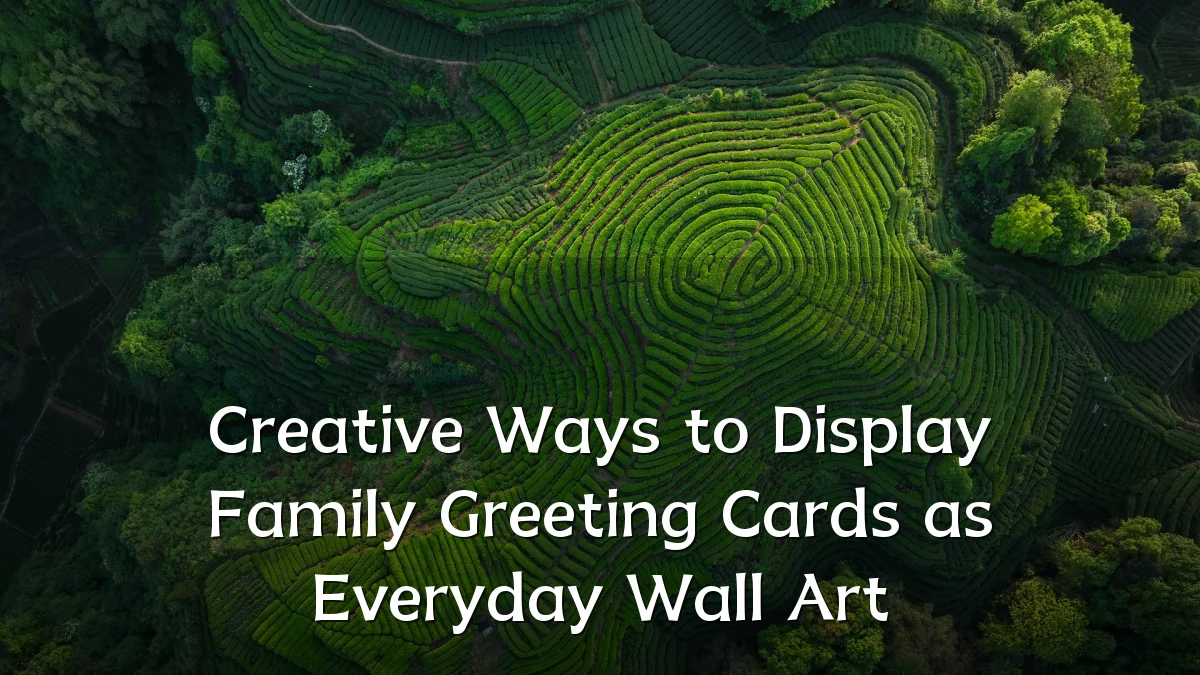 Creative Ways to Display Family Greeting Cards as Everyday Wall Art