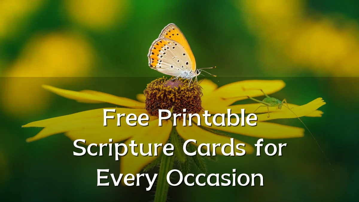 Free Printable Scripture Cards for Every Occasion