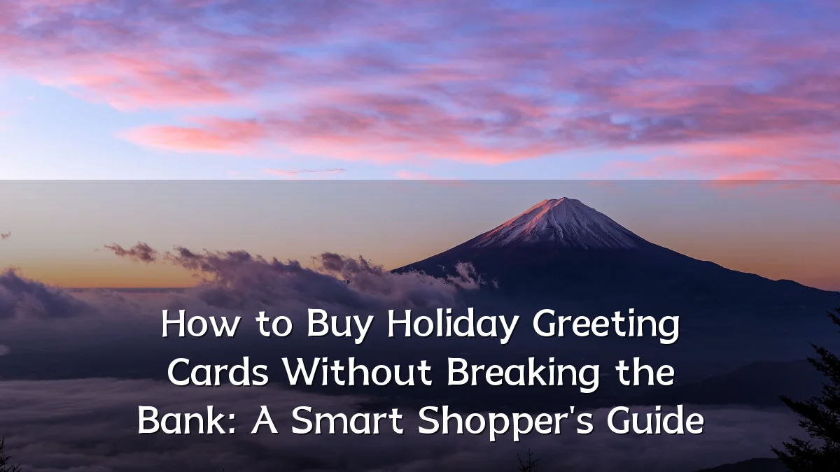 How to Buy Holiday Greeting Cards Without Breaking the Bank: A Smart Shopper's Guide