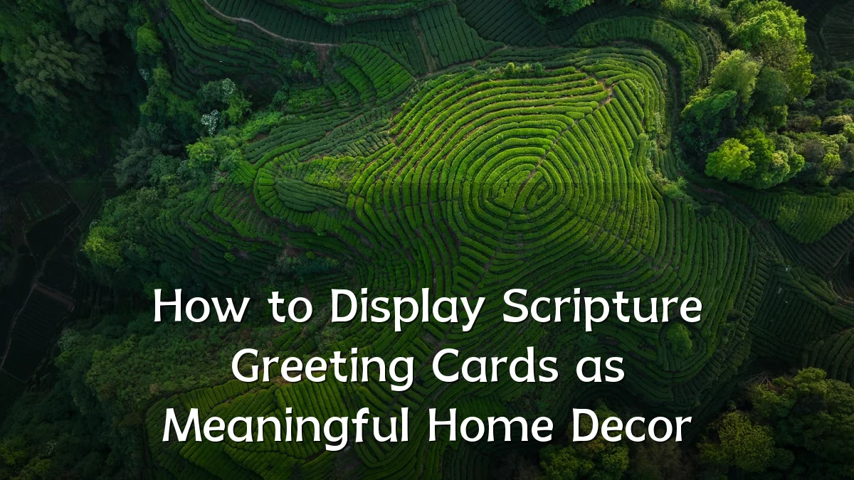 How to Display Scripture Greeting Cards as Meaningful Home Decor