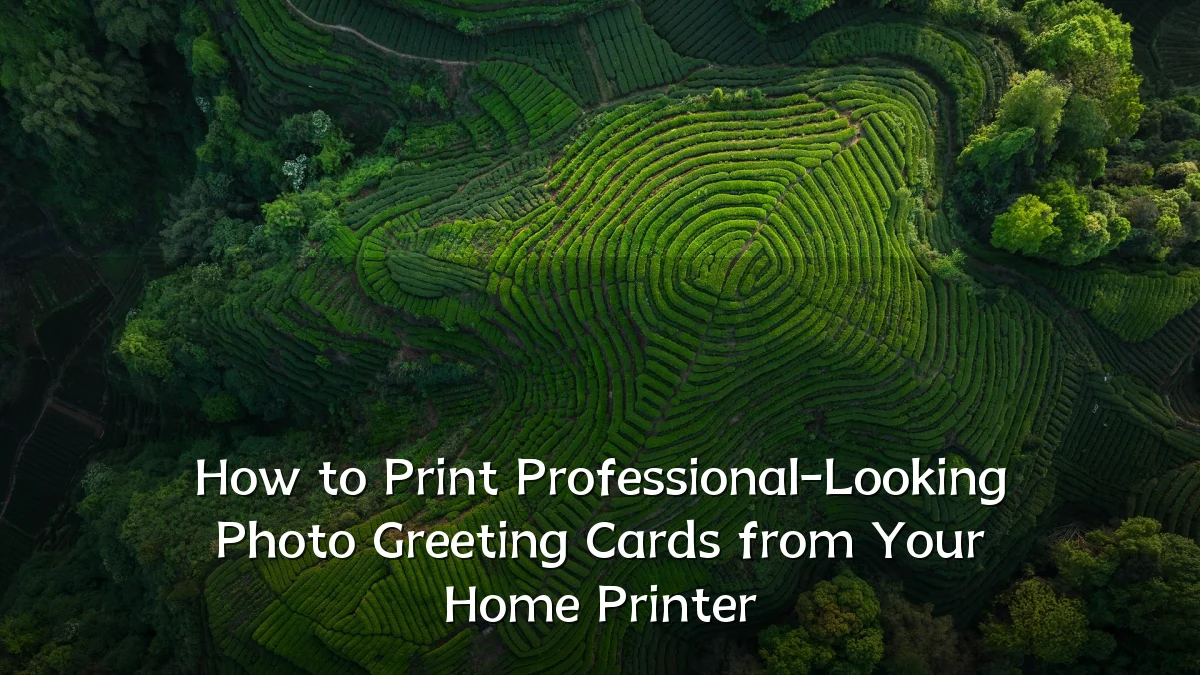 How to Print Professional-Looking Photo Greeting Cards from Your Home Printer