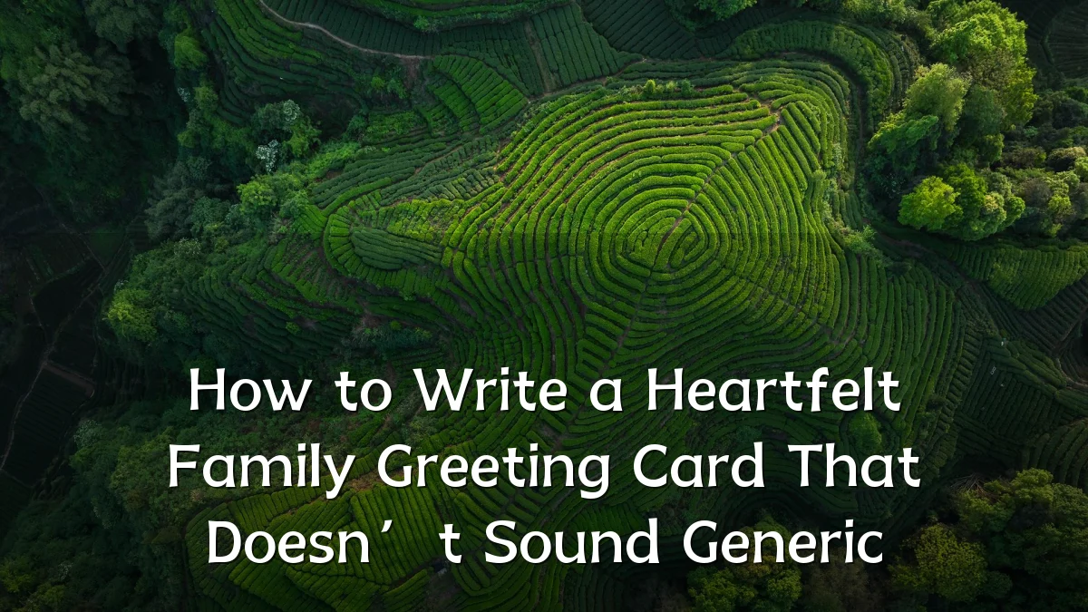 How to Write a Heartfelt Family Greeting Card That Doesn’t Sound Generic