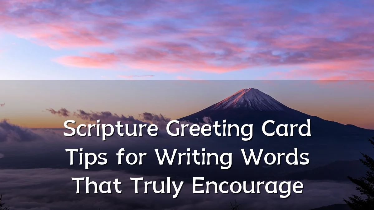 Scripture Greeting Card Tips for Writing Words That Truly Encourage