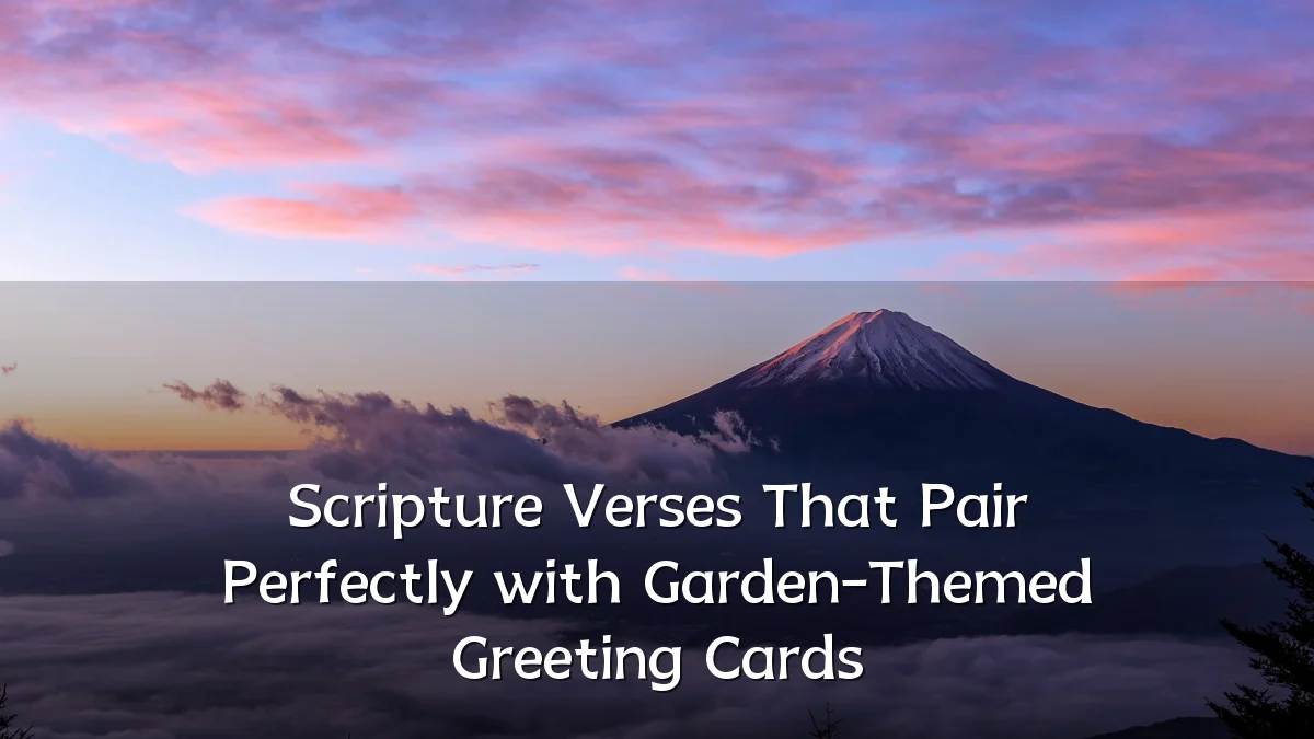 Scripture Verses That Pair Perfectly with Garden-Themed Greeting Cards