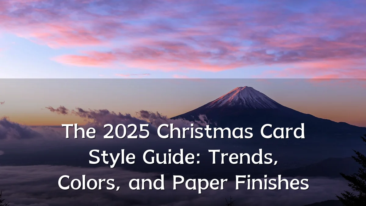 The 2025 Christmas Card Style Guide: Trends, Colors, and Paper Finishes
