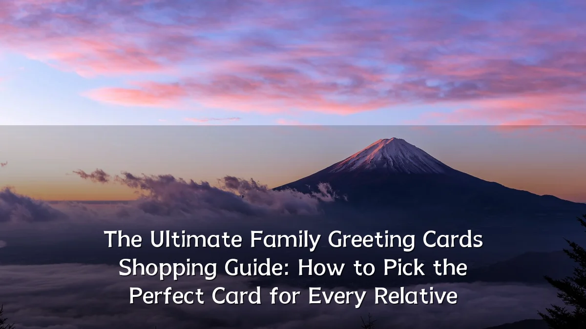 The Ultimate Family Greeting Cards Shopping Guide: How to Pick the Perfect Card for Every Relative