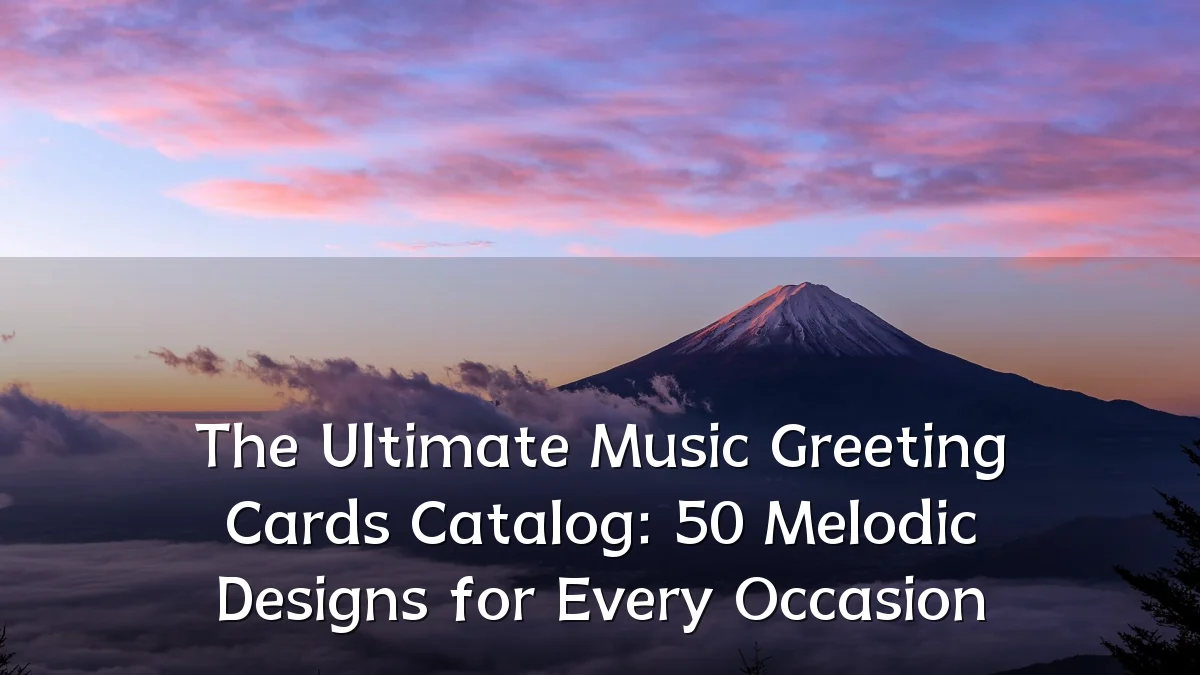 The Ultimate Music Greeting Cards Catalog: 50 Melodic Designs for Every Occasion