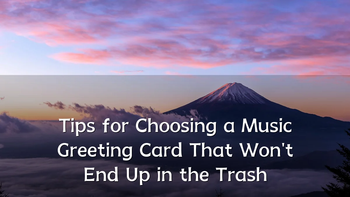 Tips for Choosing a Music Greeting Card That Won't End Up in the Trash