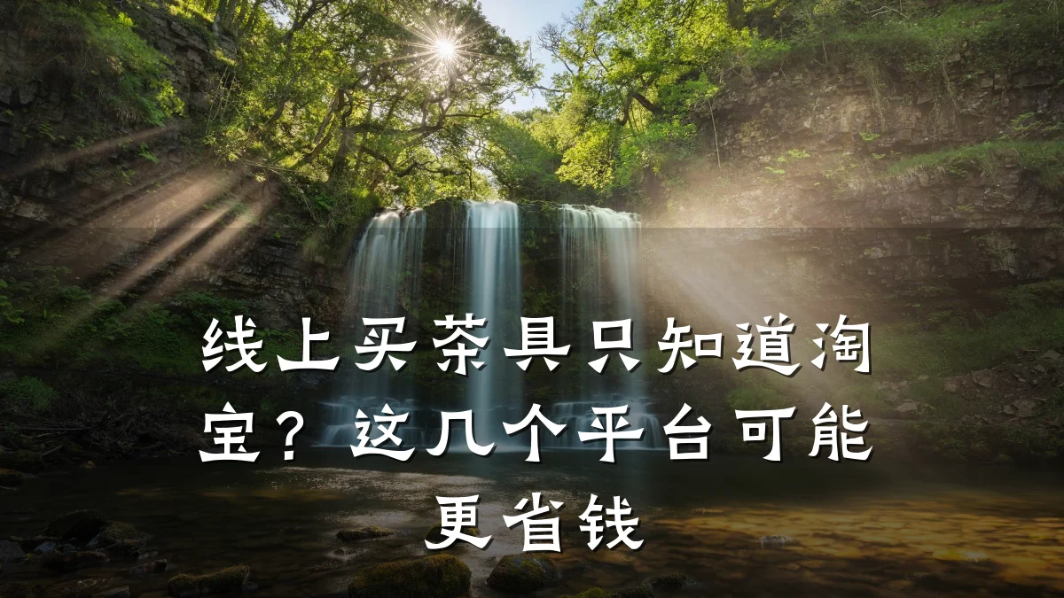 线上买茶具只知道淘宝?这几个平台可能更省钱